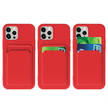 Заредете изображение във визуализатора на галерията – Card Case Silicone Wallet Case with Card Slot Documents for Samsung Galaxy S22 white - TopMag

