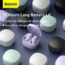 Заредете изображение във визуализатора на галерията – BASEUS Encok True Wireless Earphones WM01 Plus Black NGWM010001
