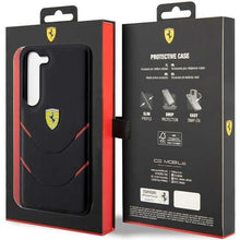 Заредете изображение във визуализатора на галерията – Ferrari FEHCS23MPBAK S23+ S916 black/black hardcase Hot Stamp Lines
