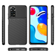 Заредете изображение във визуализатора на галерията – Thunder Case Flexible Armored Cover Sleeve for Xiaomi Redmi Note 11 Pro + 5G / 11 Pro 5G / 11 Pro black - TopMag
