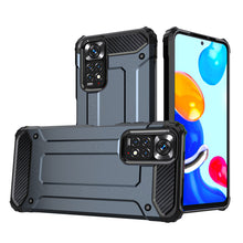 Заредете изображение във визуализатора на галерията – Hybrid Armor Case Tough Rugged Cover for Xiaomi Redmi Note 11S / Note 11 blue - TopMag
