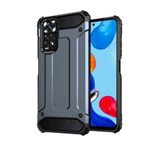 Заредете изображение във визуализатора на галерията – Hybrid Armor Case Tough Rugged Cover for Xiaomi Redmi Note 11S / Note 11 blue - TopMag
