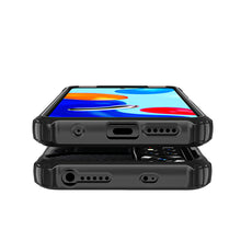 Заредете изображение във визуализатора на галерията – Hybrid Armor Case Tough Rugged Cover for Xiaomi Redmi Note 11S / Note 11 blue - TopMag
