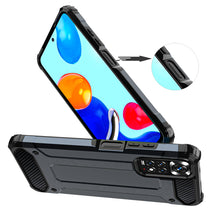 Заредете изображение във визуализатора на галерията – Hybrid Armor Case Tough Rugged Cover for Xiaomi Redmi Note 11S / Note 11 blue - TopMag
