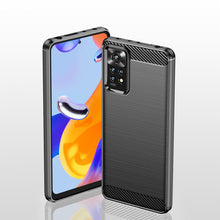Заредете изображение във визуализатора на галерията – Carbon Case Flexible Cover Sleeve for Xiaomi Redmi Note 11 Pro + 5G / 11 Pro 5G / 11 Pro black - TopMag
