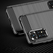 Заредете изображение във визуализатора на галерията – Carbon Case Flexible Cover Sleeve for Xiaomi Redmi Note 11S / Note 11 black - TopMag
