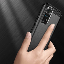 Заредете изображение във визуализатора на галерията – Carbon Case Flexible Cover Sleeve for Xiaomi Redmi Note 11S / Note 11 black - TopMag
