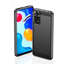 Заредете изображение във визуализатора на галерията – Carbon Case Flexible Cover Sleeve for Xiaomi Redmi Note 11S / Note 11 black - TopMag
