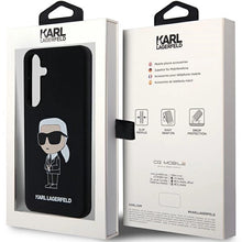 Заредете изображение във визуализатора на галерията – Karl Lagerfeld Silicone Ikonik case for Samsung Galaxy S24 - black
