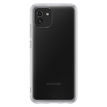 Заредете изображение във визуализатора на галерията – Samsung Soft Clear Cover case Samsung Galaxy A03 transparent (EF-QA036TTEGEU) - TopMag
