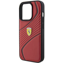 Заредете изображение във визуализатора на галерията – Original FERRARI hardcase Twist Metal Logo FEHCP15LPTWR do Iphone 15 Pro Red
