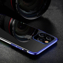 Заредете изображение във визуализатора на галерията – Clear Color case TPU gel cover with a metallic frame for Samsung Galaxy A13 5G blue - TopMag
