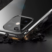 Заредете изображение във визуализатора на галерията – Clear Color case TPU gel cover with a metallic frame for Samsung Galaxy S22 Ultra black - TopMag
