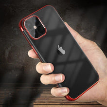 Заредете изображение във визуализатора на галерията – Clear Color case TPU gel cover with a metallic frame for Samsung Galaxy S22 Ultra blue - TopMag
