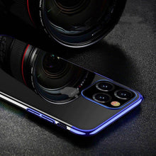Заредете изображение във визуализатора на галерията – Clear Color case TPU gel cover with a metallic frame for Samsung Galaxy S22 Ultra red - TopMag
