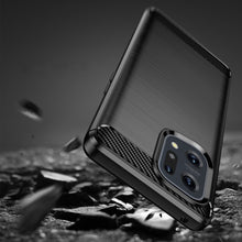 Заредете изображение във визуализатора на галерията – Carbon Case flexible cover case Oppo Find X5 black - TopMag
