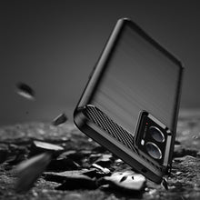 Заредете изображение във визуализатора на галерията – Carbon Case Flexible TPU Cover for Oppo A76 / Oppo A36 / Realme 9i black - TopMag
