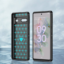 Заредете изображение във визуализатора на галерията – Carbon Case flexible cover for Google Pixel 7 black - TopMag
