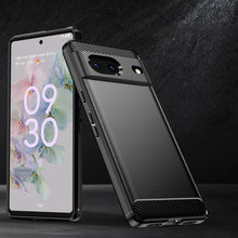Заредете изображение във визуализатора на галерията – Carbon Case flexible cover for Google Pixel 7 black - TopMag

