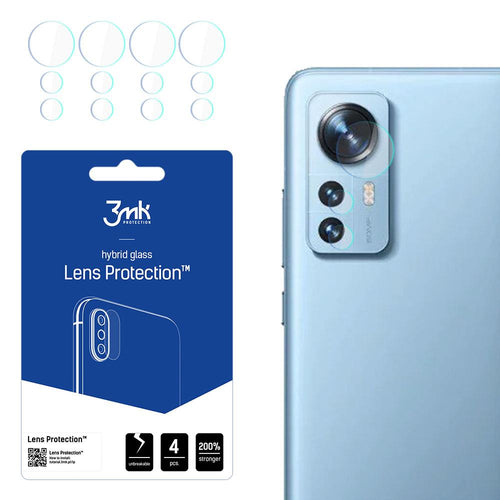 3MK Lens Protect Xiaomi 12 / 12X Camera lens protection 4 pcs - TopMag