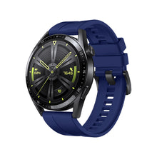 Заредете изображение във визуализатора на галерията – Strap One silicone band strap bracelet bracelet for Huawei Watch GT 3 46 mm navy blue - TopMag
