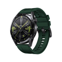 Заредете изображение във визуализатора на галерията – Strap One silicone band strap bracelet bracelet for Huawei Watch GT 3 46 mm dark green - TopMag
