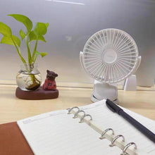 Заредете изображение във визуализатора на галерията – Joyroom CheerSummer desk fan portable white (JR-CY363-white) - TopMag
