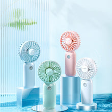 Заредете изображение във визуализатора на галерията – Joyroom Muxia portable desk fan blue (JR-CY360-blue) - TopMag
