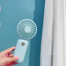 Заредете изображение във визуализатора на галерията – Joyroom Muxia portable desk fan blue (JR-CY360-blue) - TopMag
