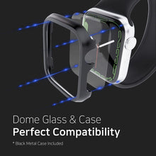 Заредете изображение във визуализатора на галерията – TEMPERED GLASS WHITESTONE DOME GLASS 2-PACK &amp; BEZEL Apple Watch 7 (45MM) CLEAR - TopMag
