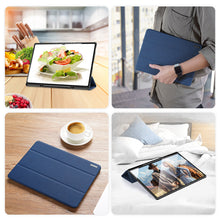 Заредете изображение във визуализатора на галерията – DUX DUCIS Domo foldable cover tablet case with Smart Sleep function Samsung Galaxy Tab S8 Ultra blue stand - TopMag
