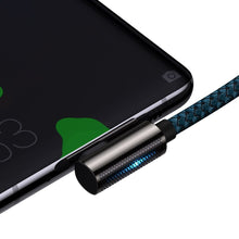 Заредете изображение във визуализатора на галерията – Baseus Legend Series Elbow Fast Charging USB Type C - USB Type C 100W 5A 2m blue (CACS000703)
