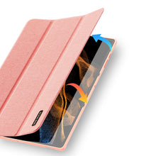 Заредете изображение във визуализатора на галерията – DUX DUCIS Domo foldable cover tablet case with Smart Sleep function Samsung Galaxy Tab S8 Ultra stand pink - TopMag
