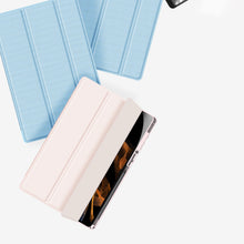 Заредете изображение във визуализатора на галерията – Dux Ducis Toby Armored Flip Smart Case for Samsung Galaxy Tab S8 Ultra with Stylus Holder Pink - TopMag
