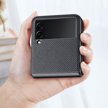 Заредете изображение във визуализатора на галерията – Dux Ducis Fino case is nylon covered Samsung Galaxy Z Flip 3 black - TopMag
