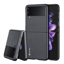 Заредете изображение във визуализатора на галерията – Dux Ducis Fino case is nylon covered Samsung Galaxy Z Flip 3 black - TopMag

