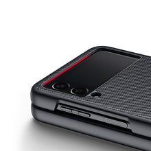 Заредете изображение във визуализатора на галерията – Dux Ducis Fino case is nylon covered Samsung Galaxy Z Flip 3 black - TopMag
