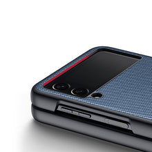 Заредете изображение във визуализатора на галерията – Dux Ducis Fino pouch cover made of nylon material for Samsung Galaxy Z Flip 3 blue - TopMag
