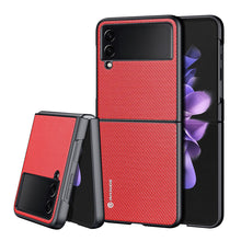 Заредете изображение във визуализатора на галерията – Dux Ducis Fino pouch cover made of nylon material for Samsung Galaxy Z Flip 3 red - TopMag
