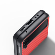 Заредете изображение във визуализатора на галерията – Dux Ducis Fino pouch cover made of nylon material for Samsung Galaxy Z Flip 3 red - TopMag
