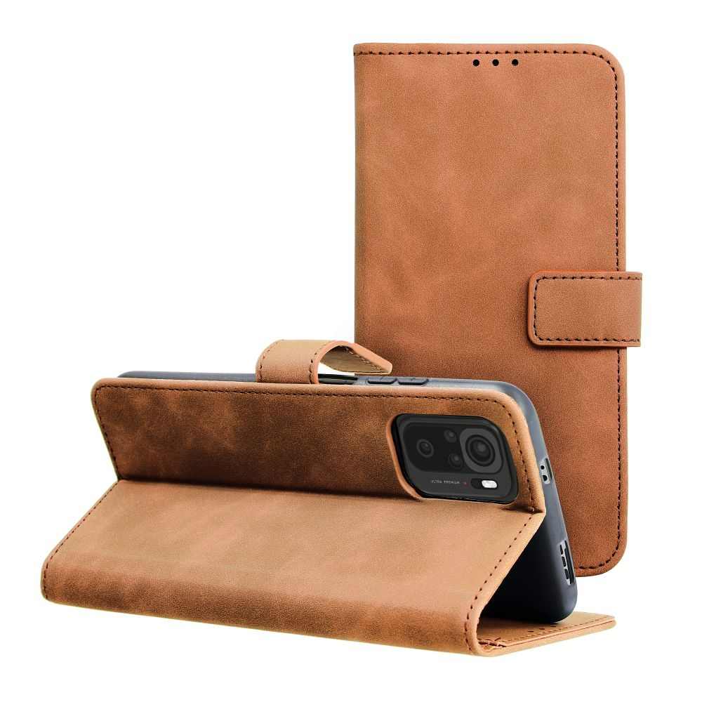 Forcell tender калъф тип книга за xiaomi redmi note 11 pro / 11 pro 5g brown - TopMag