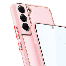 Заредете изображение във визуализатора на галерията – Dux Ducis Yolo elegant cover made of ecological leather for Samsung Galaxy S22 pink - TopMag
