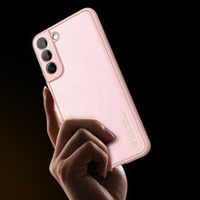 Заредете изображение във визуализатора на галерията – Dux Ducis Yolo elegant cover made of ecological leather for Samsung Galaxy S22 pink - TopMag
