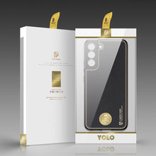 Заредете изображение във визуализатора на галерията – Dux Ducis Yolo elegant cover made of ecological leather for Samsung Galaxy S22 + (S22 Plus) black - TopMag
