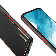 Заредете изображение във визуализатора на галерията – Dux Ducis Yolo elegant cover made of ecological leather for Samsung Galaxy S22 + (S22 Plus) black - TopMag
