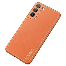 Заредете изображение във визуализатора на галерията – Dux Ducis Yolo elegant cover made of ecological leather for Samsung Galaxy S22 + (S22 Plus) orange - TopMag
