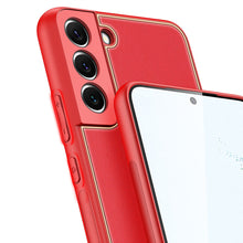 Заредете изображение във визуализатора на галерията – Dux Ducis Yolo elegant cover made of ecological leather for Samsung Galaxy S22 + (S22 Plus) red - TopMag
