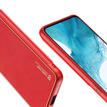 Заредете изображение във визуализатора на галерията – Dux Ducis Yolo elegant cover made of ecological leather for Samsung Galaxy S22 + (S22 Plus) red - TopMag
