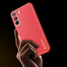 Заредете изображение във визуализатора на галерията – Dux Ducis Yolo elegant cover made of ecological leather for Samsung Galaxy S22 + (S22 Plus) red - TopMag
