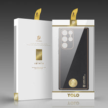 Заредете изображение във визуализатора на галерията – Dux Ducis Yolo elegant cover made of ecological leather for Samsung Galaxy S22 Ultra black - TopMag
